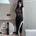  sexy Ran Jerry длинное платье сорочка женский женщина гонки sia-.. чувство разрез безрукавка вырез лодочкой высокий разрез длинный 