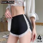 ショッピングペチパンツ ペチパンツ ペチコート レディース ショート丈 インナー 見せパン タップパンツ レース 透け防止 薄手 接触冷感 伸縮 通気性
