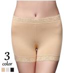 ペチパンツ タップパンツ レディース ペチコート インナーパンツ 透け防止 レース ボクサー 見せパンツ 女性下着 婦人用 無地 単色 ソリッドカラー