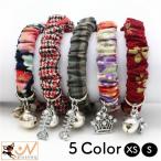 ペット用 アクセサリー 猫 犬 小型犬 チョーカー 首輪 和柄 チェック 花柄 バックル チャーム ゴム入り 伸縮 かわいい おしゃれ インスタ映え