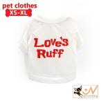 ドッグウエア Tシャツ 半袖 ペットウェア 犬服 犬用 猫用 洋服 カットソー 英字ロゴ アルファベット 英語 シンプル カジュアル おしゃれ 可愛い