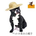 麦わら帽子 ストローハット ペット用 犬用 猫用 ぼうし あご紐付き 顎ヒモ 顎ひも 夏 おしゃれ 可愛い かわいい 小型犬 中型犬 小物 アクセサリ