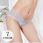 ヒップハンガーショーツ パンツ レディース 女性下着 パンティー シースルー 透け感 ヒップハング ローライズ 薄手 ミニリボン レース セクシー お