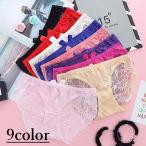 レディースショーツ スタンダード 単品 シースルー 透け感 無地 ハイレッグ リボン レース パンツ パンティー インナー 可愛い かわいい おしゃれ