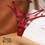 Tバックショーツ Gストリング タンガ レディース パンツ 花柄レース 刺繍 セクシーランジェリー 下着 シースルー 透け感 かわいい おしゃれ きれ