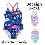  купальный костюм One-piece модель Kids детский девочка одноцветный общий рисунок окантовка рисунок рыба динозавр Dinosaur красочный плавание одежда плавание плавание бассейн море море 