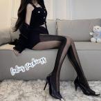  чулки боковой автограф futoshi линия хлеб -тактный прозрачный женский женщина для женщин черный чёрный sexy модный прекрасный ножек эффект длиные ноги эффект маленький видно body 