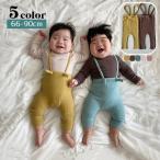 レギンス リブニット サスペンダー付き ベビー服 赤ちゃん 男の子 女の子 サロペットパンツ レギパン 長ズボン 肩紐 レッグウェア ボトムス ロング
