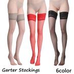 ガーターストッキング レディース インナー ニーハイ オーバーニー 膝上 ストッキング レース シースルー シンプル おしゃれ かわいい セクシー