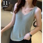  майка cut and sewn женский женский tops V шея ребра ткань безрукавка без рукавов одноцветный одиночный цвет Basic стандартный простой casual 