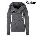  Parker Zip выше женский женщина одежда внешний tops с высоким воротником воротник-стойка объем воротник передний открытие нашивка одноцветный модный casual 