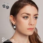 フープピアス レディース アクセサリー リング ビーズ 上品 おしゃれ かわいい プレゼント ギフト 女性 ファッション小物