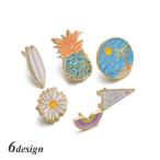 Yahoo! Yahoo!ショッピング(ヤフー ショッピング)ブローチ ピンブローチ アクセサリー レディース ファッション小物 サーフボード 南国 ビーチ 海 花 虹 レインボー ペナント パイナップル 花 フ