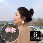 Yahoo! Yahoo!ショッピング(ヤフー ショッピング)ピアス スタッドピアス アクセサリー レディース フェイクパール 花 フラワー 桜 ピンク 揺れる ロング かわいい ファッション小物 プレゼント お