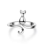 Yahoo! Yahoo!ショッピング(ヤフー ショッピング)指輪 リング レディース 女性 アクセサリー レディースアクセサリー ファション かわいい おしゃれ 猫 フリーサイズ 調節可能 ジュエリー 雑貨
