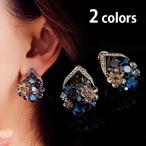 Yahoo! Yahoo!ショッピング(ヤフー ショッピング)ピアス スタッドピアス ラインストーン ジュエリー アクセサリー ビーズ 花 フラワー キラキラ ゴールド調 シルバー調 金色 銀色 大人 おしゃれ