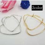 Yahoo! Yahoo!ショッピング(ヤフー ショッピング)ピアス フープ アクセサリー レディース 女性用 大ぶり 大きめ ハート型 ゴールドカラー シルバーカラー 耳飾り かわいい おしゃれ 婦人用 大きい