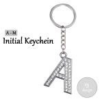  брелок для ключа алфавит initial стразы задний очарование кольцо для ключей цепочка для ключей Британия знак 26 знак модный Kirakira симпатичный 