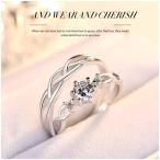指輪 リング ダブルリング カップルリング 結婚指輪 婚約指輪 二連リング シルバーカラー クリスタル風 ダイヤ風 細身 きれい 美しい 繊細 上品