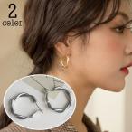 フープピアス リングピアス レディース アクセサリー 耳飾り サークル型 ファッション小物 シンプル 上品 大人女子 外出 お出掛け デート シルバー