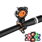 ライトホルダー 自転車用アクセサリー 懐中電灯ホルダー 固定用 ブラケット ロードバイク マウンテンバイク 自転車用品 サイズ調節可 ライトクリップ