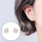 Yahoo! Yahoo!ショッピング(ヤフー ショッピング)スタッドピアス アクセサリー レディース 女性用 ファッション小物 ネズミ マウスモチーフ 小ぶり かわいい おしゃれ ギフト