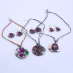 Yahoo! Yahoo!ショッピング(ヤフー ショッピング)ネックレス ピアス セット レディース アクセサリー セット商品 貝殻 ヘビ柄 蛇柄 ふくろう フクロウ 花 民族風 外国風 おしゃれ 個性的 かわい