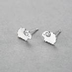 Yahoo! Yahoo!ショッピング(ヤフー ショッピング)ピアス スタッドピアス アクセサリー レディース 女性用 小ぶり ヒツジ 羊 シルバーカラー おしゃれ かわいい ギフト 記念日 誕生日 プレゼント