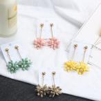 Yahoo! Yahoo!ショッピング(ヤフー ショッピング)ピアス スタッドピアス フェイクパール 花 フラワー 小花 カラフル 揺れる かわいい おしゃれ おでかけ レディース 女性