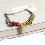 Yahoo! Yahoo!ショッピング(ヤフー ショッピング)ブレスレット アクセサリー レディース 女性 ファッション小物 鈴 エスニック リーフ かわいい おしゃれ ギフト プレゼント