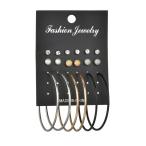 Yahoo! Yahoo!ショッピング(ヤフー ショッピング)ピアス アクセサリー レディース かわいい セット おしゃれ 小ぶり 大ぶり サークル 丸 フープ サイズ豊富 ワンポイント エレガント ギフト プレ