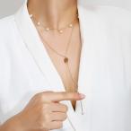 2連ネックレス ペンダント チェーン フェイクパール レディース アクセサリー おしゃれ きれいめ 上品 可愛い かわいい キュート 女性用 婦人用