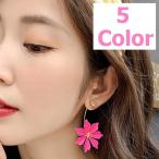 Yahoo! Yahoo!ショッピング(ヤフー ショッピング)ピアス フラワー 花 カラフル スタッドピアス レディース アクセサリー ジュエリー お洒落 可愛い ピンク グリーン イエロー