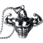 Yahoo! Yahoo!ショッピング(ヤフー ショッピング)チェーンネックレス メンズ アクセサリー 装飾品 ファッション小物 マッスル おしゃれ ユニーク プレゼント ギフト 贈り物