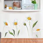 ウォールステッカー ウォールシール ステッカー 壁用ステッカー 装飾 壁装飾 花 フラワー 白 大きめ 水彩画風 子供部屋 リビング 寝室 キッチン