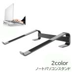 ノートパソコンスタンド ノートPCスタンド パソコン周辺機器 卓上 パソコン台 タブレット シルバーカラー ブラック 黒 シンプル 便利