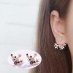 Yahoo! Yahoo!ショッピング(ヤフー ショッピング)ピアス アクセサリー レディース 女性用 ラインストーン 花 フラワー おしゃれ かわいい ギフト 記念日 誕生日 プレゼント 贈り物 ファッション小