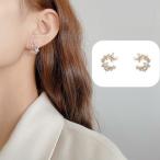Yahoo! Yahoo!ショッピング(ヤフー ショッピング)スタッドピアス レディース 女性 アクセサリー ラインストーン 丸い 小さい ゴールドカラー かわいい おしゃれ 上品 大人女子 結婚式 記念日 プレ
