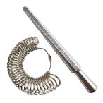 Yahoo! Yahoo!ショッピング(ヤフー ショッピング)リングゲージ（1-33号） + リング棒（1-34号） 2点セット 指輪のサイズ測定に