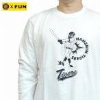  футболка с длинным рукавом Hanshin Tigers сотрудничество to Lucky .. san f-25070572 modemdesign модем дизайн fun вентилятор унисекс для мужчин и женщин 