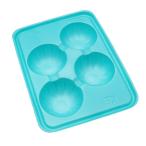 100枚 PSP フルーツトレー 4穴 3kg用 357×270mm グリーンS コバヤシ 4H 果物容器 ホールトレー 桃 なしり んご などに 大K D