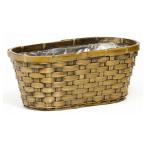  ширина широкий bamboo полосный горшок 5 номер 37.5×20×16.5cm 203-50W корзина корзина корзина цветок основа бамбук материалы для цветочной композиции сосна K оплата при получении не возможно 