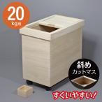 米びつ 桐 20kg 桐製米びつ 桐製一合マス付 DX-20 27×43cm (取外し式フタ キャスター付き) 米 米櫃 日本製 桐 ナガノ産業 代引不可