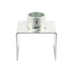  одиночный труба труба соединительная муфта фигурная скобка металлические принадлежности одиночный труба фигурная скобка основа 120mm ширина Z-21-120W поле специальный Z модель 48.6 для одиночный труба винт прекращение joint DIY металлические принадлежности строительство простой подключение .. futoshi J. оплата при получении не возможно 