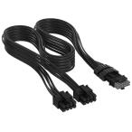 コルセア(メモリ) CP-8920423 Elite Premium Individually Sleeved 2x 8-Pin to PCIe 12V-2x6 600W Cable Type 4 Black