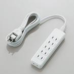 ELECOM T-ST02N-2620WH シャッタータップ/ 6個口/ 2m/ ホワイト