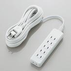 ELECOM T-ST02N-2650WH シャッタータップ/ 6個口/ 5m/ ホワイト