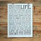 HOLSTEE ホルスティー マニフェスト this is your life ポスター Manifesto Poster 31cm×41cm　