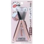 サンスター文具 Sun-Star Stationery スティックはさみ ピンセット スティッキール ツマムノ ピンク S3722082 シール交換 メール便発送