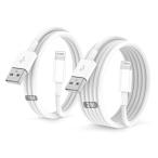 for iphone зарядка кабель оригинальный 1M+2M 2 шт. комплект [2025 новый версия ]USB A - подсветка кабель внезапный скорость зарядка данные пересылка высокая прочность разъединение предотвращение iPhone зарядка ko